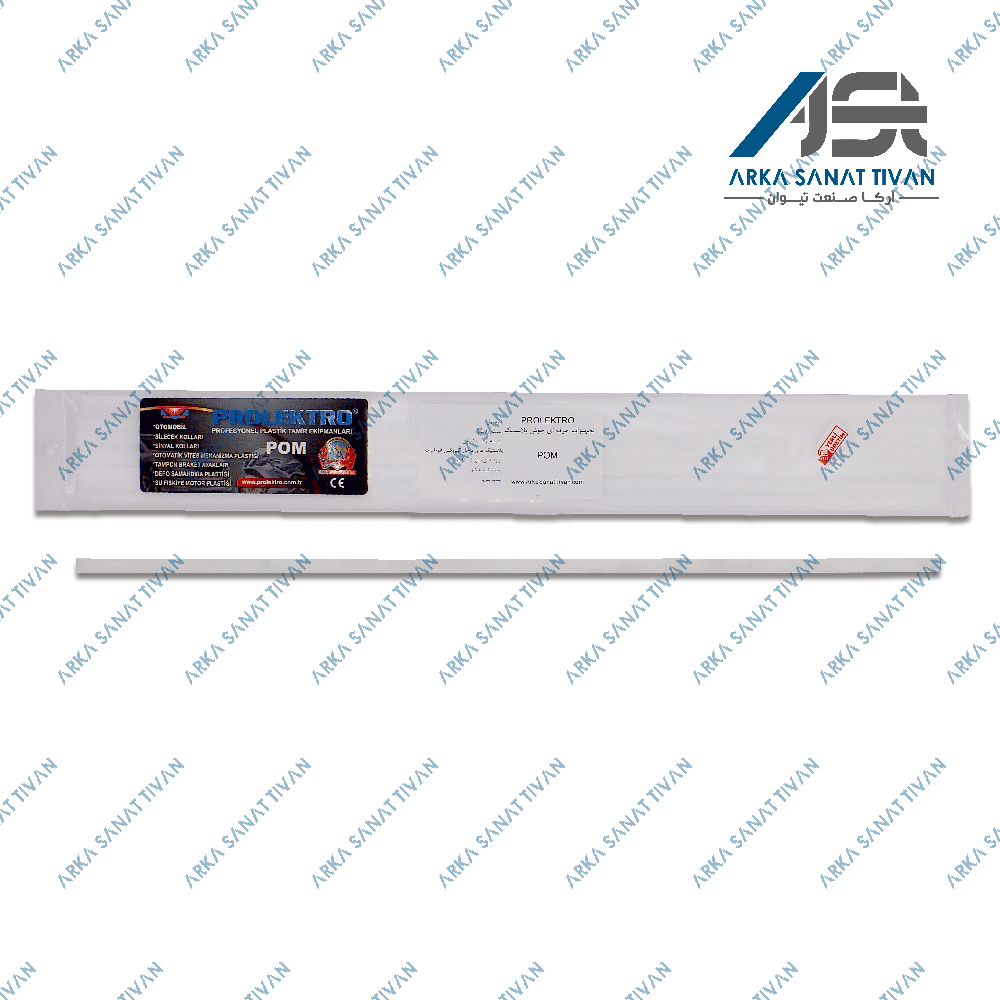 الکترود POM پلی اکسی متیلن سفید نازک کد PRO-8001