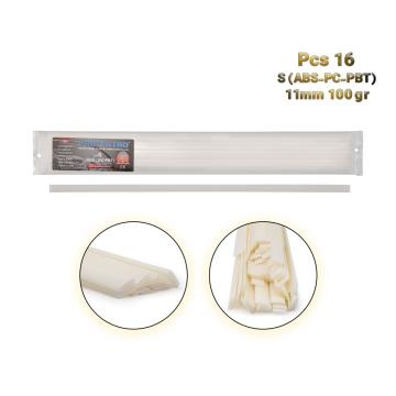 الکترود جوش پلاستیک S سفید ضخیم (ABS/PC/PBT) 11 میلیمتر | Prolektro